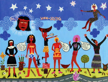 7 SISTAS tea towel by KAYLENE WHISKEY