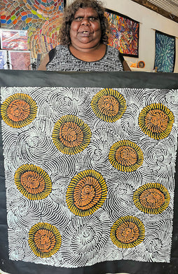 Pamapardu Tjukurrpa - Maria Brown Nampijinba - 95 x 85 cm
