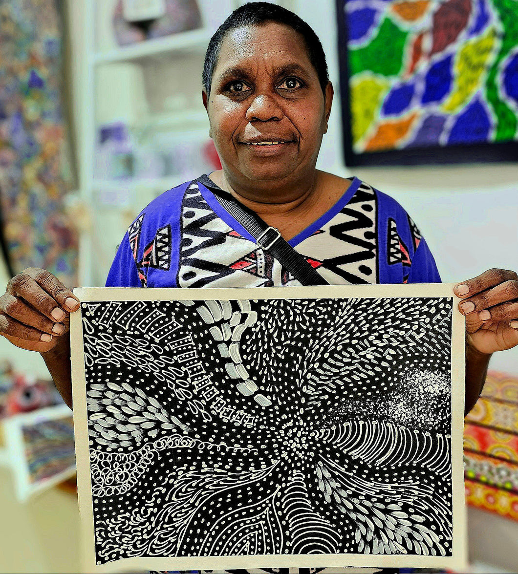 Selina Numina - Women collecting bush medicine and damper seed