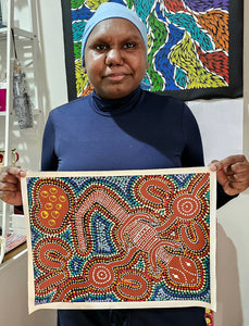 **Women hunting Goanna - Sharon Turner Nakamarra.