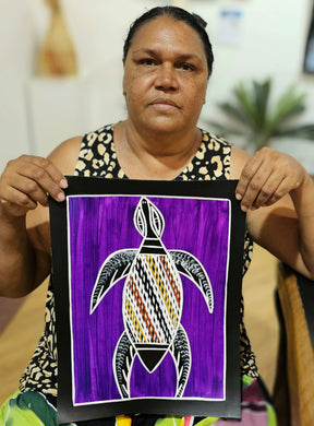 Sea turtle at Yirrkala - Chrtistine Burarrwanga
