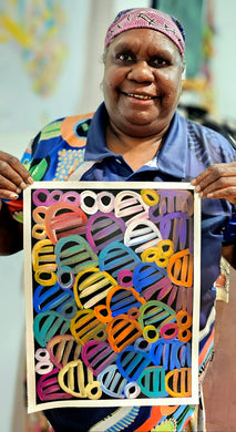 Woman Ceremony breast body paint - 40 x 30 cm