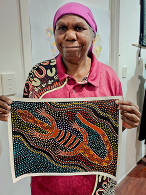 Goanna dreaming - 40 x 30 cm